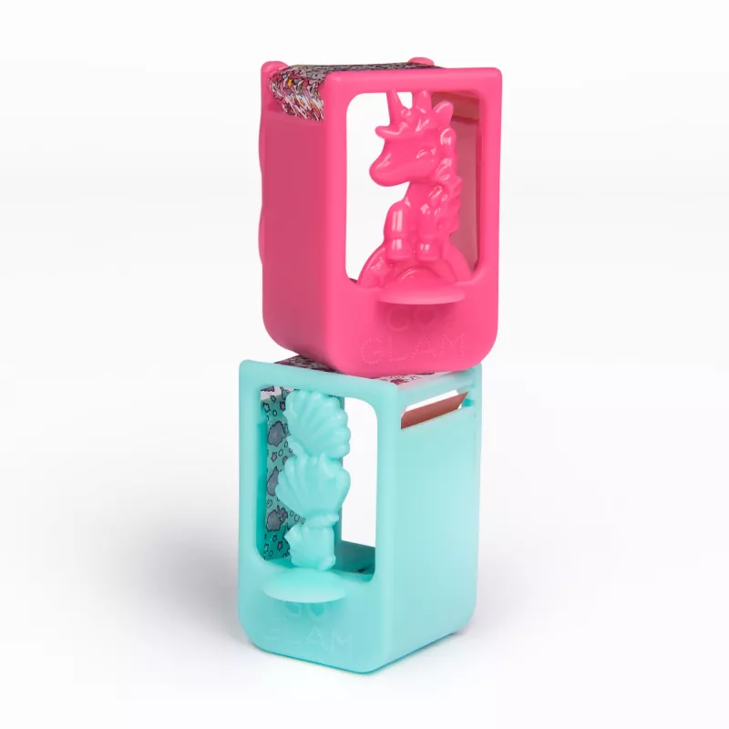 Cool Maker, GO GLAM nagų rinkinio papildymas, vienaragio ir undinėlės dizainai, stilizuokite 80 nagų (pakuotė gali skirtis), menų ir amatų žaislai vaikams nuo 7 metų