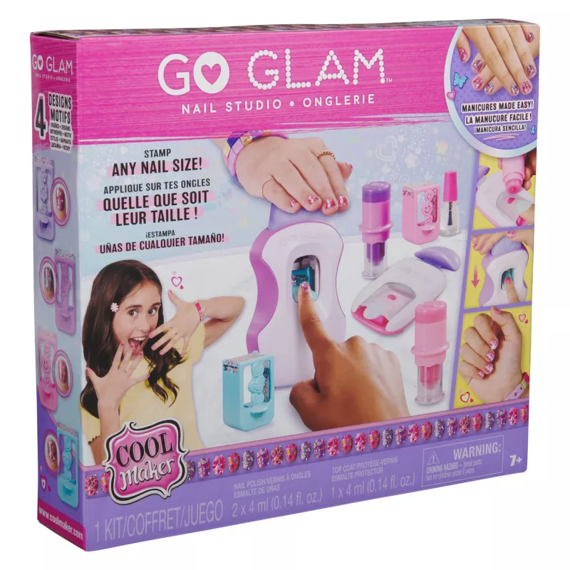 Nail Salon Spinmaster Cool Maker Go Glam 6070509 DIY Nagų dailės rinkinys vaikams