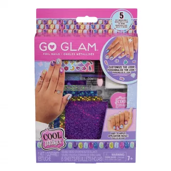 Cool Maker, Mix & Mani Foil nagų rinkinys su 6 folijomis ir lipdukais 5 „pasidaryk pats“ manikiūrams (pakuotė gali skirtis), menų ir amatų vaikiški žaislai nuo 7 metų