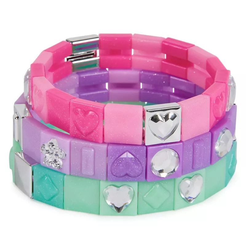Cool Maker, „PopStyle“ praplėtimo rinkinys, apyrankių gamybos rinkinys, daugiau nei 50 brangakmenių karoliukų, pagaminsite 3 (pakuotė gali skirtis), menų ir amatų papuošalų rinkinys, vaikiški žaislai, skirti 7 metų ir vyresniems