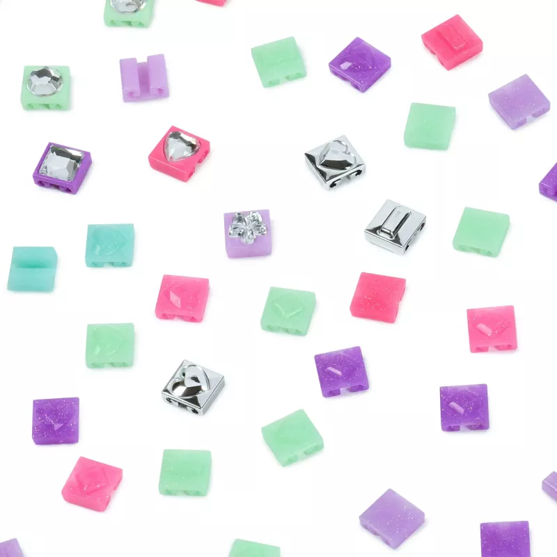 Cool Maker, „PopStyle“ praplėtimo rinkinys, apyrankių gamybos rinkinys, daugiau nei 50 brangakmenių karoliukų, pagaminsite 3 (pakuotė gali skirtis), menų ir amatų papuošalų rinkinys, vaikiški žaislai, skirti 7 metų ir vyresniems