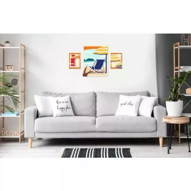 Ravensburger tapybos rinkinys “CreArt Gallery Wall Set” “Paplūdimyje” 23901 — tapybos užsiėmimų rinkinys su rėmeliais