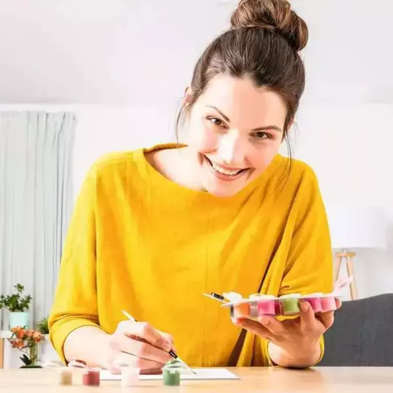 Dažymo rinkinys Ravensburger CreArt – Švyturys prie jūros, kūrybinis tapymo pagal numerius rinkinys