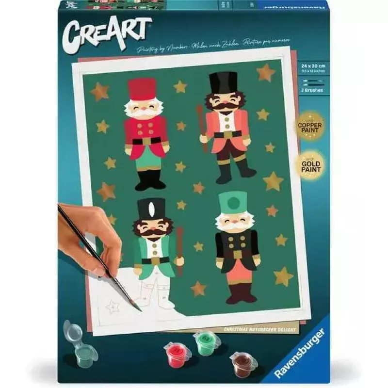 Dažymo rinkinys Ravensburger CreArt Christmas Nutcracker Delight - modelis 23893