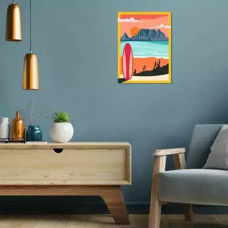 Ravensburger Painting CreArt 'Saulėlydis paplūdimyje' modelis 23898 — piešimo pagal numerius rinkinys suaugusiems ir paaugliams