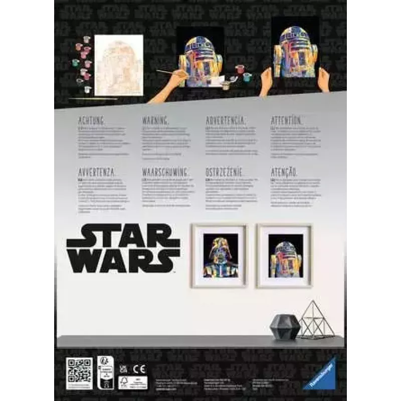 Tapybos rinkinys Ravensburger CreArt Star Wars - Darth Vader, modelis 23731, tapymo pagal skaičius rinkinys