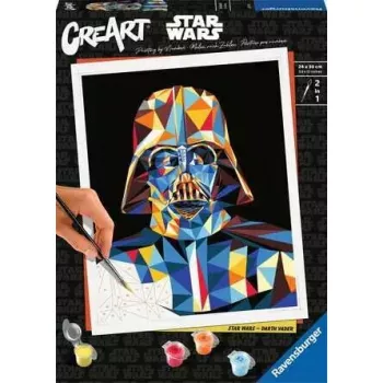 Tapybos rinkinys Ravensburger CreArt Star Wars - Darth Vader, modelis 23731, tapymo pagal skaičius rinkinys