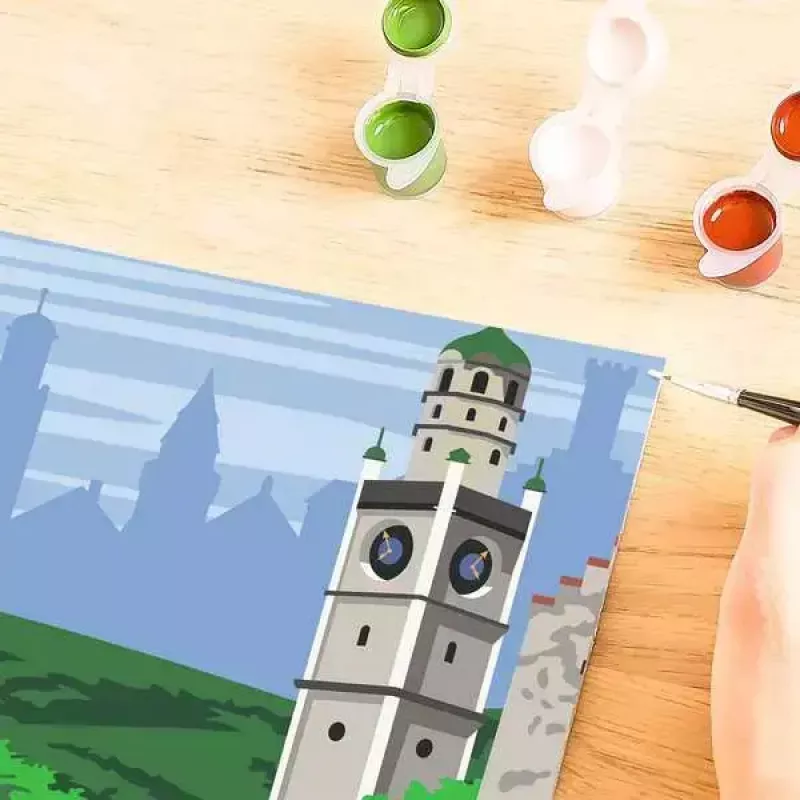 Tapybos rinkinys Ravensburger CreArt — Spalvingasis Ravensburgas (Ravensburger)