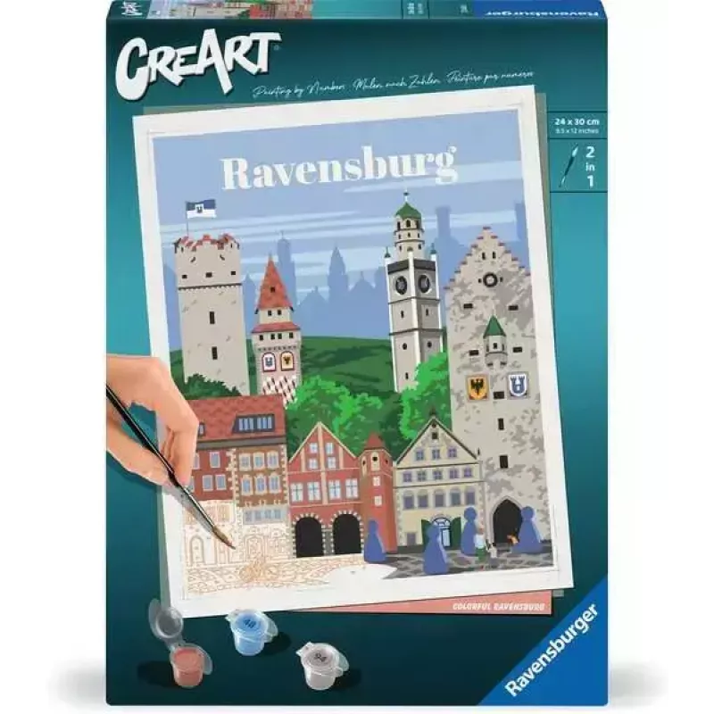 Tapybos rinkinys Ravensburger CreArt — Spalvingasis Ravensburgas (Ravensburger)