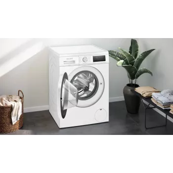 Siemens iQ500 WU14UT42 skalbimo mašina pakraunama iš priekio 9 kg 1351 aps./min. Balta