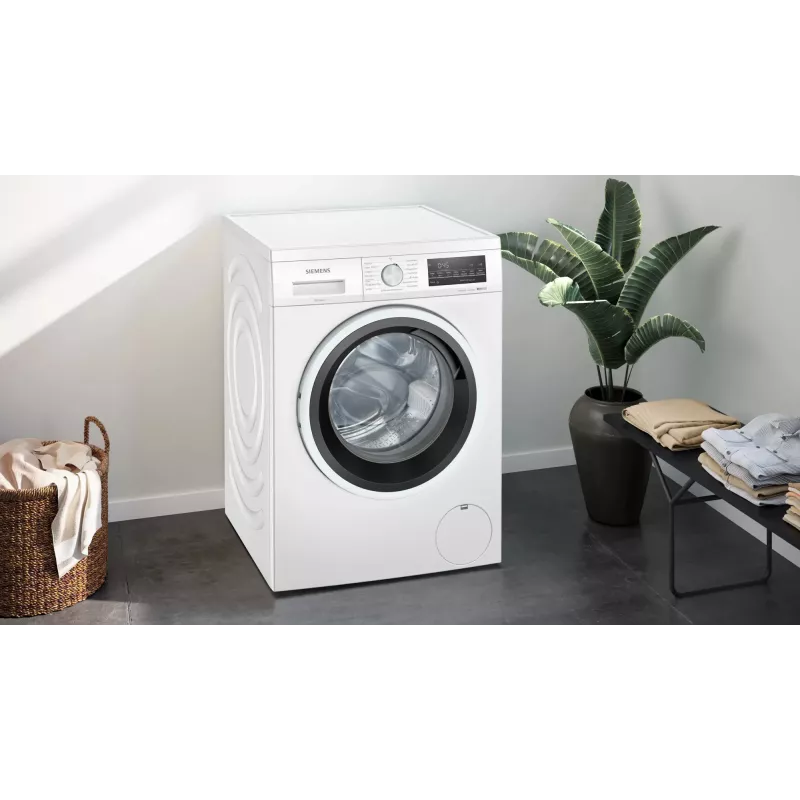 Siemens iQ500 WU14UT42 skalbimo mašina pakraunama iš priekio 9 kg 1351 aps./min. Balta