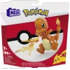 MEGA Pokémon Build & Show Charmander žaislinis konstravimo rinkinys, 4 colių aukščio,