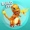 MEGA Pokémon Build & Show Charmander žaislinis konstravimo rinkinys, 4 colių aukščio,