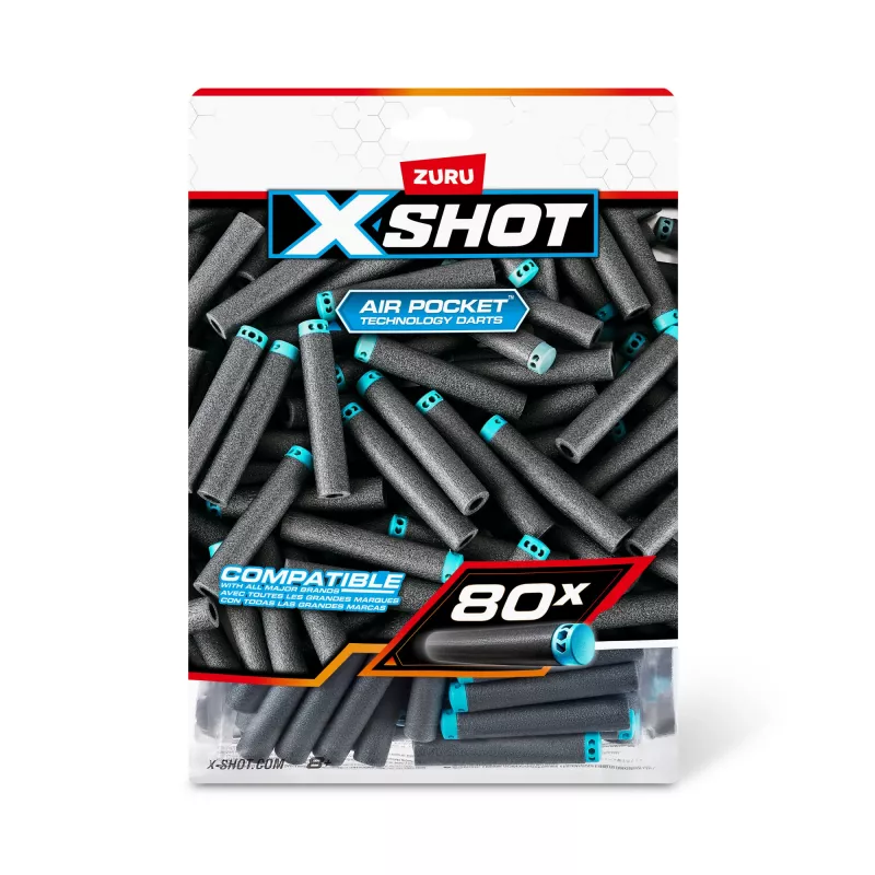 XSHOT Excel smiginio papildymo rinkinys (80 smiginių) ZURU