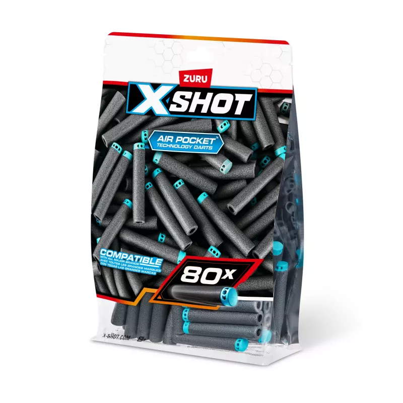 XSHOT Excel smiginio papildymo rinkinys (80 smiginių) ZURU