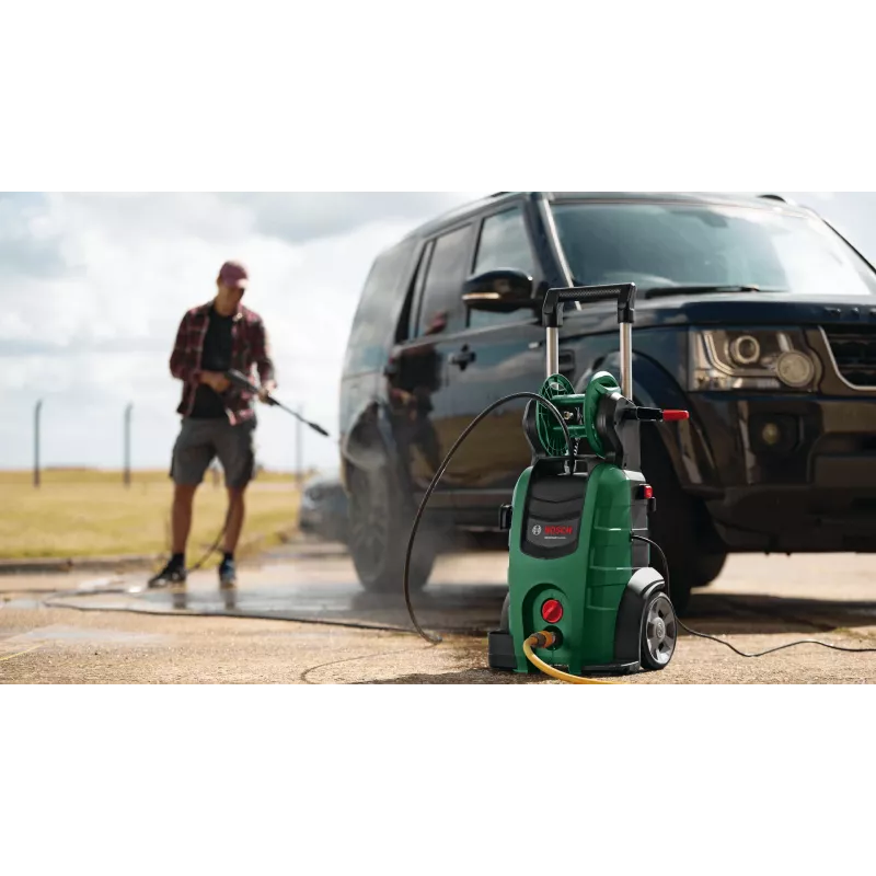 Bosch AdvancedAquatak 150 slėginė plovimo mašina vertikalios formos elektrinė 510 l/h 2200 W juoda, žalia
