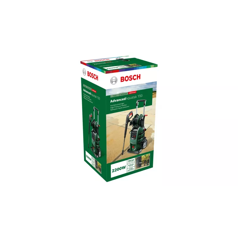 Bosch AdvancedAquatak 150 slėginė plovimo mašina vertikalios formos elektrinė 510 l/h 2200 W juoda, žalia