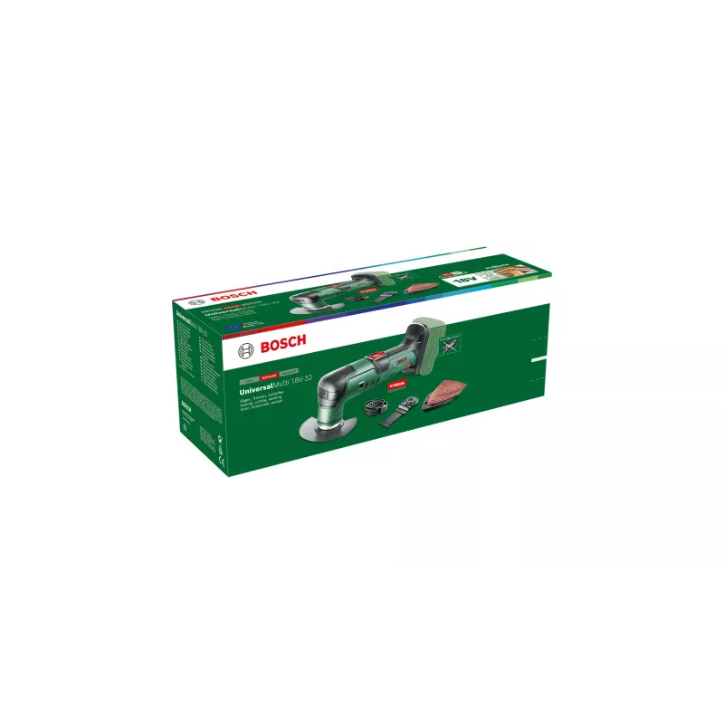 Bosch UniversalMulti 18V-32 Juoda, Green 19000 OPM
