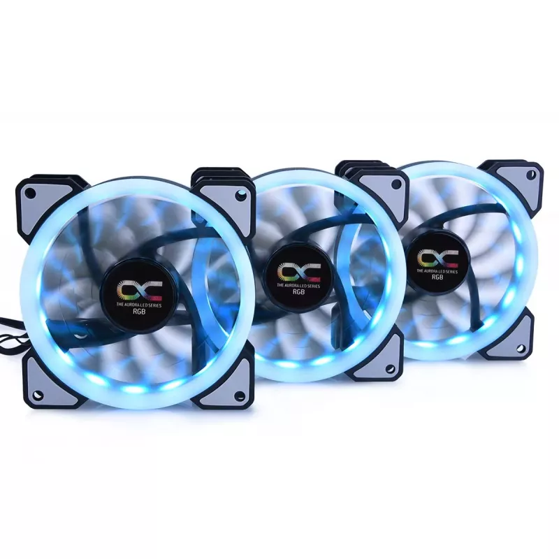 Ventiliatorius Alphacool Eiszyklon Aurora LUX Digital RGB 12 cm permatomas