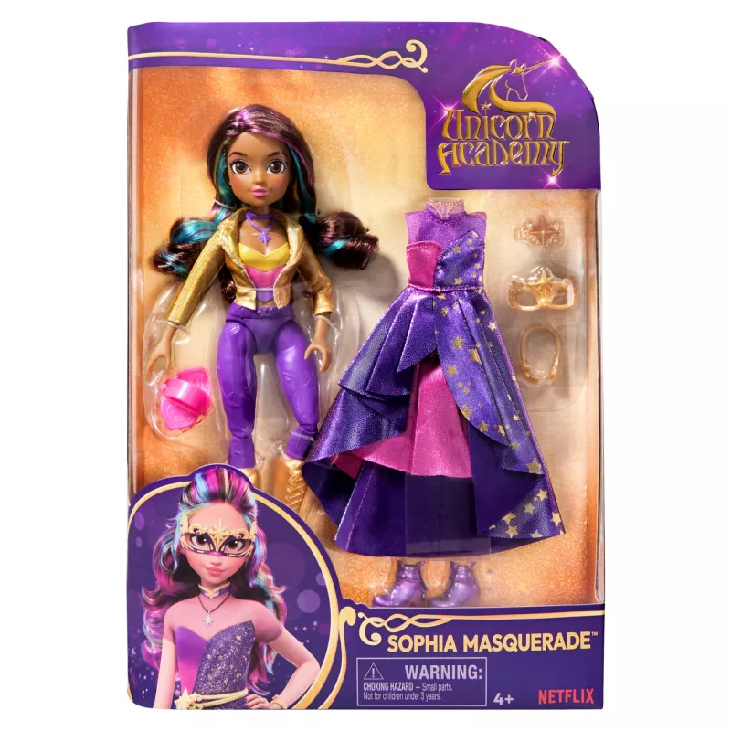 Madų lėlė Spinmaster Unicorn Academy Sophia Masquerade 241 mm įvairiaspalvė