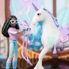 Unicorn Academy, Layla ir Glacier su 2 priedais ir plaukų formavimo įrankiu, lėlės ir vienaragio žaislai mergaitėms nuo 4 metų