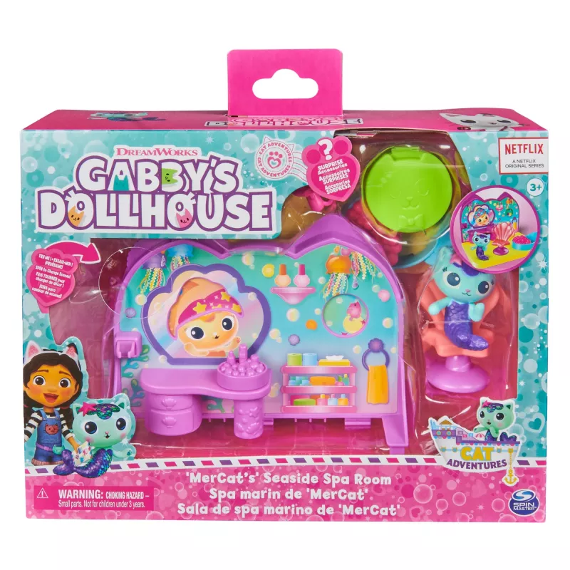 Deluxe kambario žaidimų rinkinys Spin Master Gabby's Dollhouse — Sveikatingumo kambarys su mangutos žaidimo figūrėle