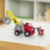 Rubble & Crew, Charger kraninis griebtuvas sunkvežimis su judamomis dalimis ir kolekcionuojama veiksmo figūrėle, žaislai vaikams nuo 3 metų