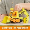 Bulldozer toy Spinmaster Rubble’s Bulldozer – plastikinė konstrukcija, nuo 3 metų, juoda/oranžinė/geltona