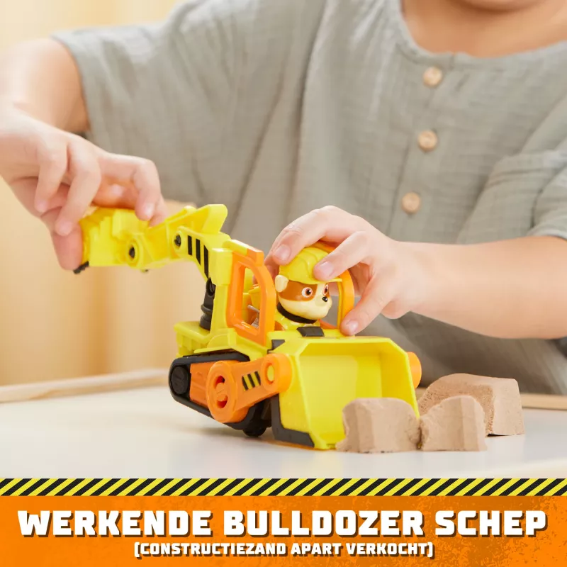 Bulldozer toy Spinmaster Rubble’s Bulldozer – plastikinė konstrukcija, nuo 3 metų, juoda/oranžinė/geltona