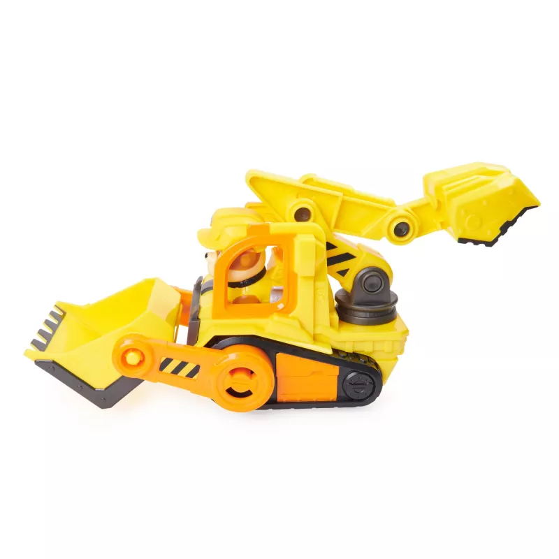 Bulldozer toy Spinmaster Rubble’s Bulldozer – plastikinė konstrukcija, nuo 3 metų, juoda/oranžinė/geltona