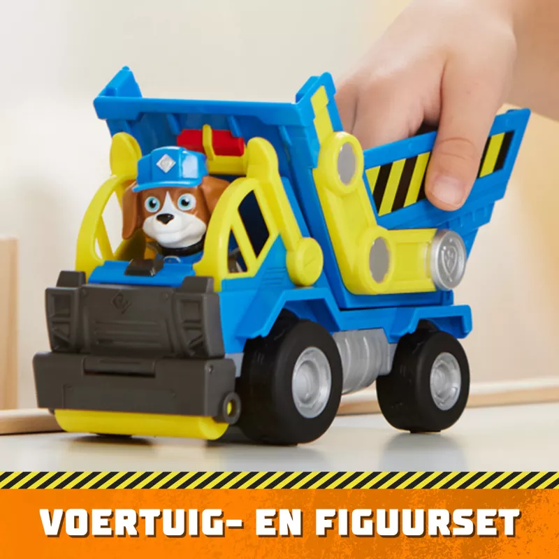 Rubble & Crew, Wheelerio savivartis žaislas su judamomis dalimis ir kolekcionuojama veiksmo figūrėle, vaikų žaislai nuo 3 metų