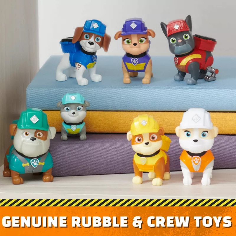 Rubble & Crew, Žaislų figūrėlių dovanų rinkinys su 7 kolekcionuojamomis veiksmo figūrėlėmis, žaislai berniukams ir mergaitėms nuo 3 metų