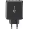 Goobay Charger 64819 AC greitas įkrovimas patalpoje juodas 3 USB Type-C