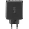 Goobay Charger 64819 AC greitas įkrovimas patalpoje juodas 3 USB Type-C