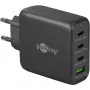Goobay Charger 64819 AC greitas įkrovimas patalpoje juodas 3 USB Type-C