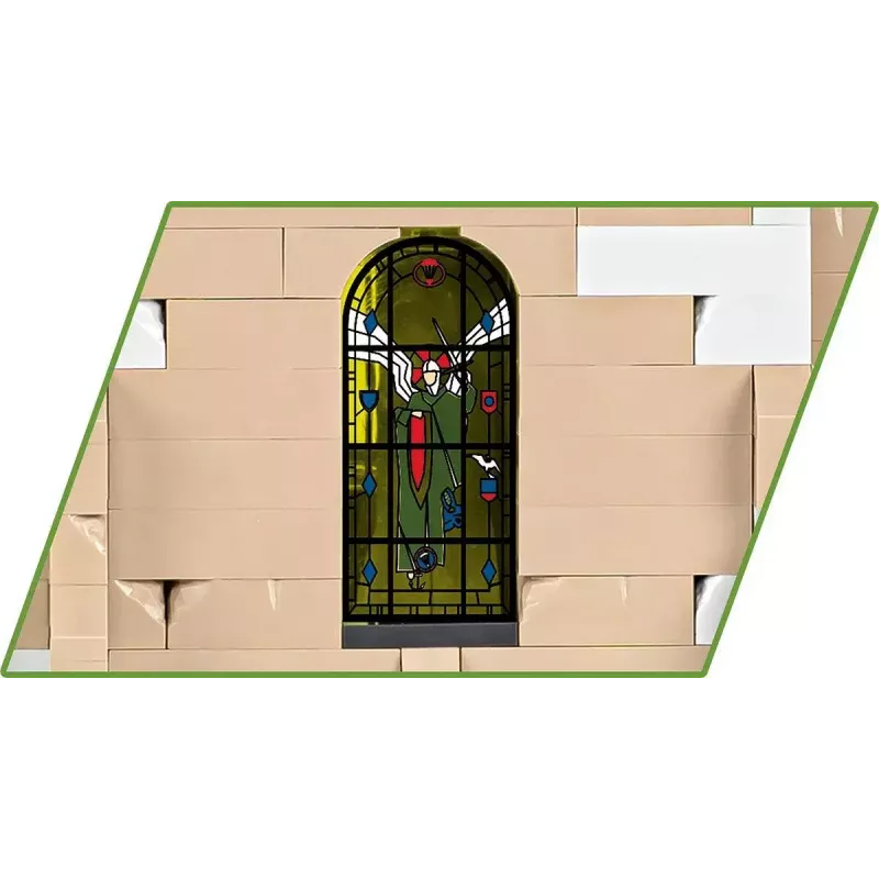 Statybiniai blokeliai Cobi Sainte-Mère-Église bažnyčia 2280 vnt. 10 metų