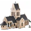 Statybiniai blokeliai Cobi Sainte-Mère-Église bažnyčia 2280 vnt. 10 metų