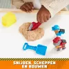 „Rubble & Crew“ veiksmo figūrėlės „Charger“ ir „Wheeler“ su kinetiniu „Build-It“ smėliu ir 2 statybos įrankiais, „PAW Patrol“ vaikiški žaislai berniukams ir mergaitėms nuo 3 metų