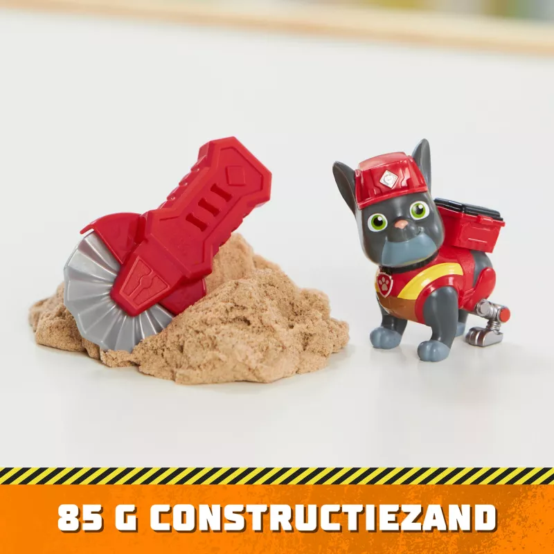„Rubble & Crew“ veiksmo figūrėlės „Charger“ ir „Wheeler“ su kinetiniu „Build-It“ smėliu ir 2 statybos įrankiais, „PAW Patrol“ vaikiški žaislai berniukams ir mergaitėms nuo 3 metų