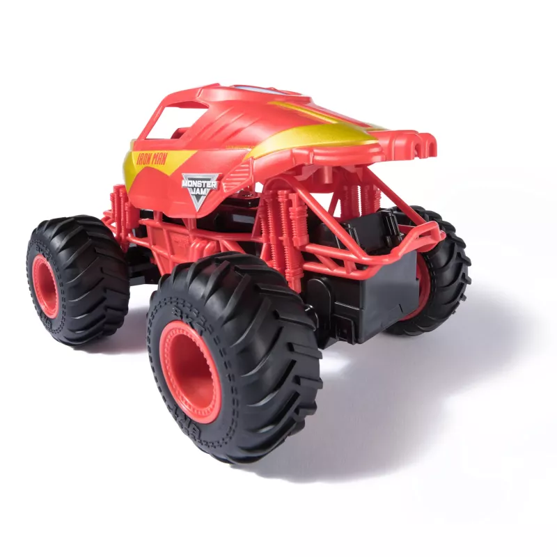 Monster Jam, Marvel Iron Man RC monstrų sunkvežimis, mastelis 1:24, vaikiški žaislai berniukams ir mergaitėms nuo 3 metų