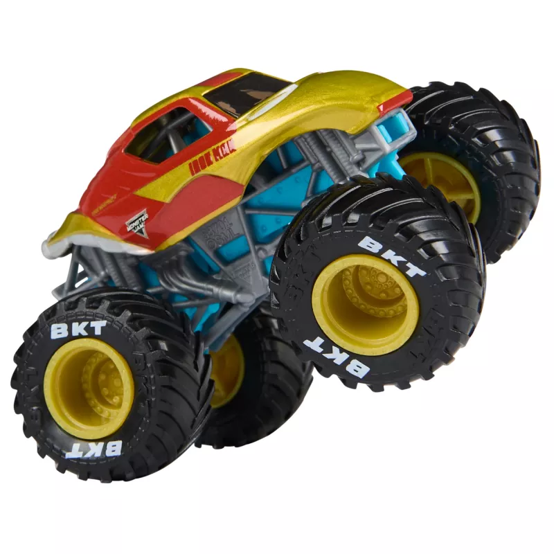 Monster Jam, Marvel oficialus Iron Man Vs. War Machine metaliniai monstrų sunkvežimiai, 1:64 mastelio, vaikiški žaislai berniukams ir mergaitėms nuo 3 metų