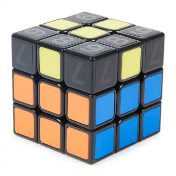 Rubik’s Coach Cube, Išmokite išspręsti 3x3 kubą su lipdukais, vadovu ir vaizdo įrašais | Streso malšinimo fidget žaislas | Suaugusiųjų fidget kubas | Nuo 8 metų