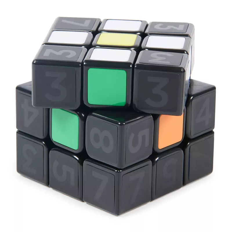 Rubik’s Coach Cube, Išmokite išspręsti 3x3 kubą su lipdukais, vadovu ir vaizdo įrašais | Streso malšinimo fidget žaislas | Suaugusiųjų fidget kubas | Nuo 8 metų