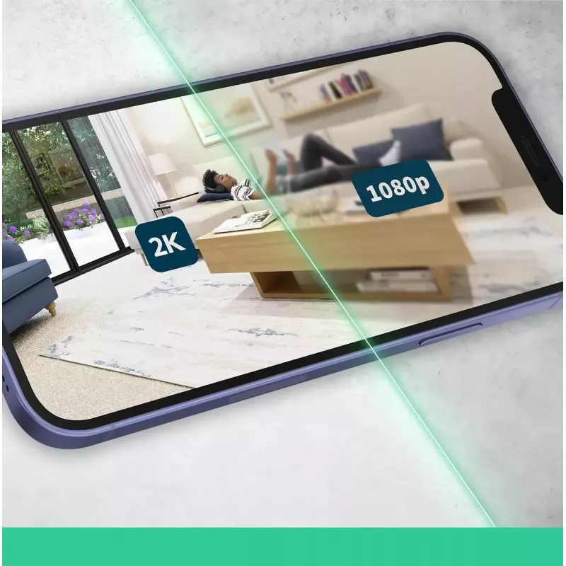 Arlo Essential 2K vidaus apsaugos kamera, 2 vnt. rinkinys, belaidė, vidaus