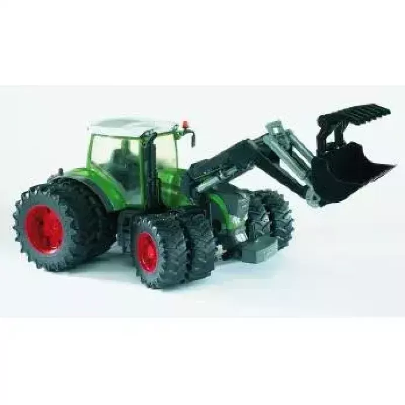 Žaislinis traktorius BRUDER Fendt 936 Vario su priekiniu krautuvu, ABS, rekomenduojamas amžius 3+