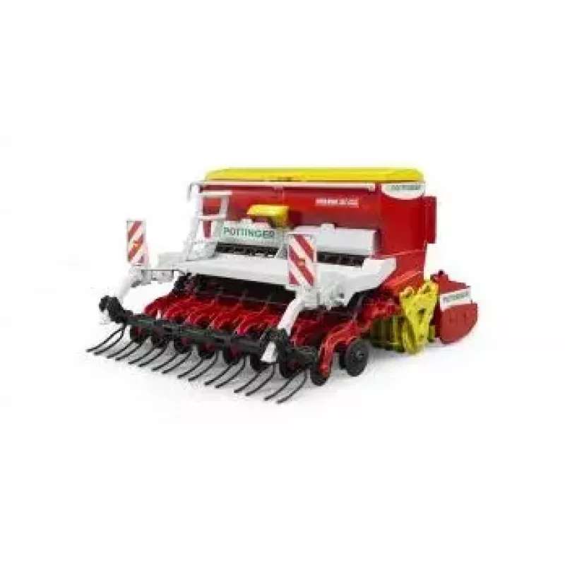 Žaislinis priedas BRUDER Pöttinger Vitasem 302ADD mastelio modelio dalis, plastikas, raudona/balta/geltona