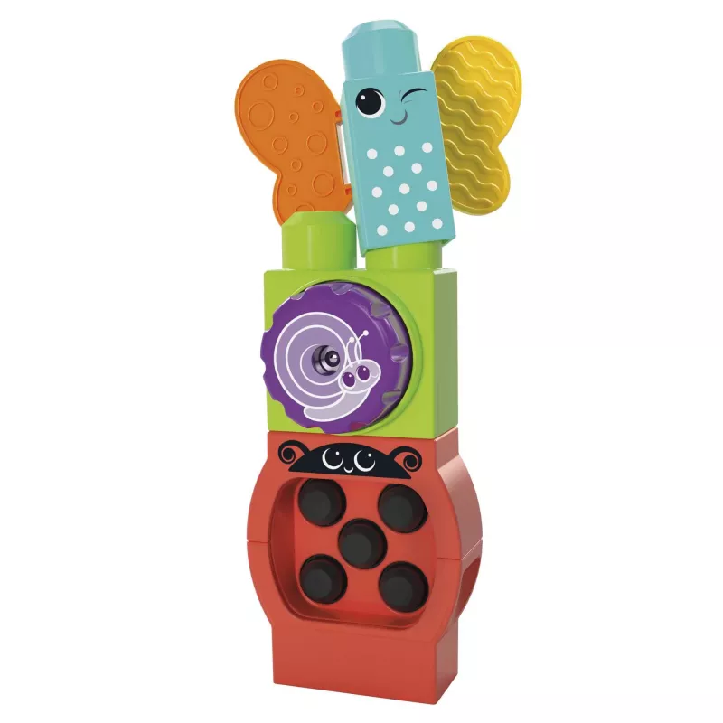 Statybinis rinkinys MEGA BLOKS Move 'n Groove Caterpillar, MATTEL — 30 vienetų, plastikas, įvairiaspalvis, amžius 1+