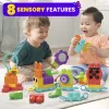 Statybinis rinkinys MEGA BLOKS Move 'n Groove Caterpillar, MATTEL — 30 vienetų, plastikas, įvairiaspalvis, amžius 1+
