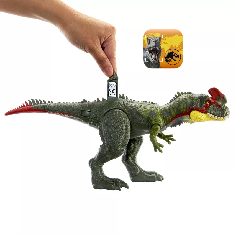 Jurassic World GIGANTIC TRACKERS Sinotyrannus žalias raudonas plastikinis 4+