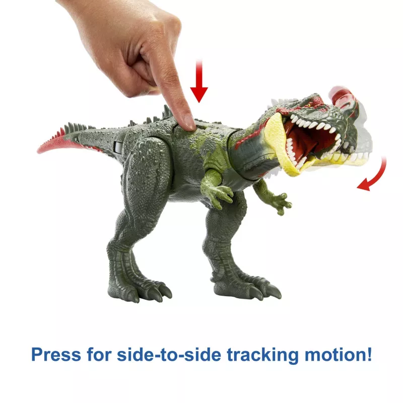 Jurassic World GIGANTIC TRACKERS Sinotyrannus žalias raudonas plastikinis 4+